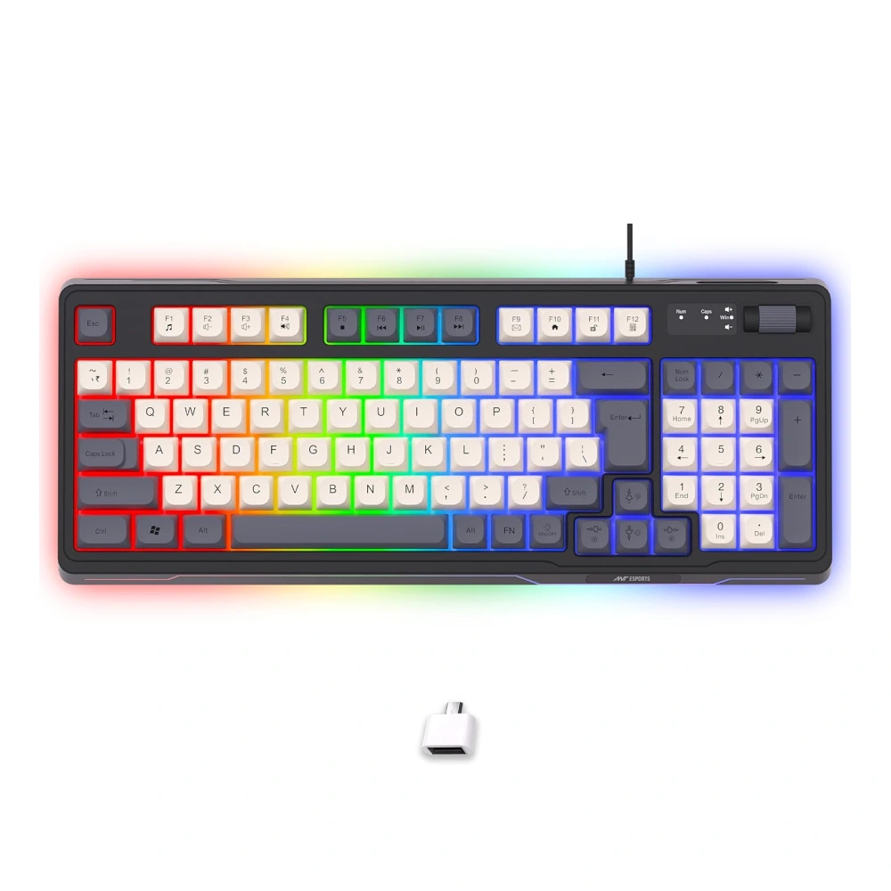 Ant Esports USB Gaming Keyboard Mouse Combo RGB MK740 Rainbow Led view 2